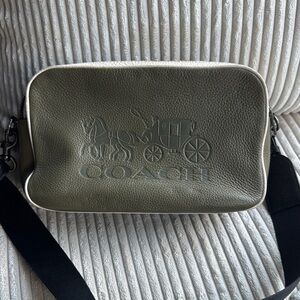 Coach Green Belt Bag with Signature Design